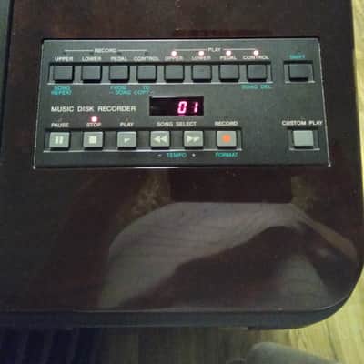 Yamaha Electone ELX-1 1994 Mahogany and Black image 13