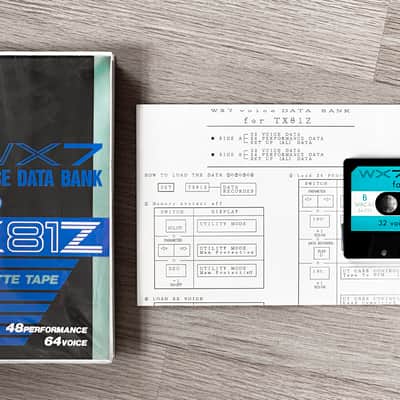 Yamaha TX81Z WX7 Voice Data Bank Cassette Tape // Ultra Rare Collectable!! image 2