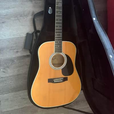 Esteban AL-100 Acoustic Electric Guitar American Legacy Natural Spruce Top image 10