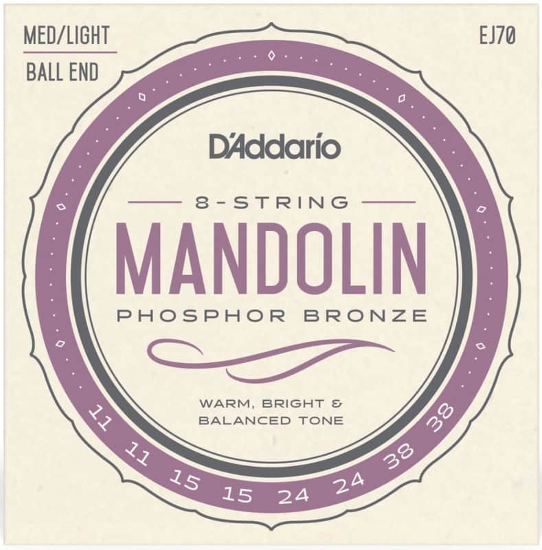 D'Addario EJ70 Phosphor Bronze Ball End Mandolin Strings image 1