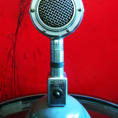 Vintage RARE 1930's Shure 70H crystal microphone w Shure S-36 stand and A84B adapter 55 55S 737A image 3