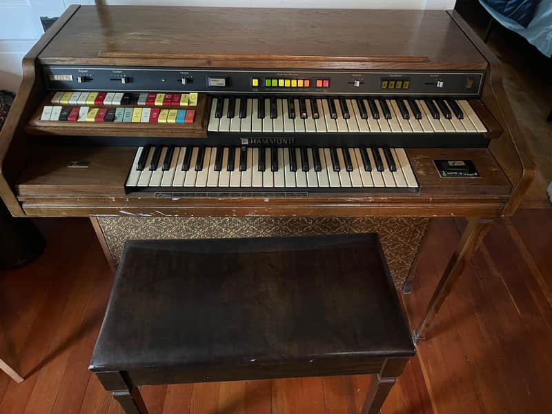 Hammond XL‑125 Organ w/ Bench – Works Except Reverb – As‑Is image 1