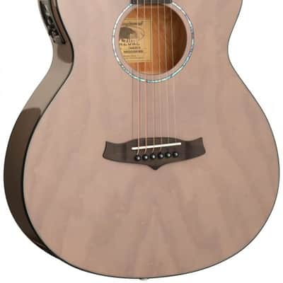 Tanglewood Azure Series TA4CEGY Electro-Acoustic Super Folk Cutaway, Through Grey Gloss image 1