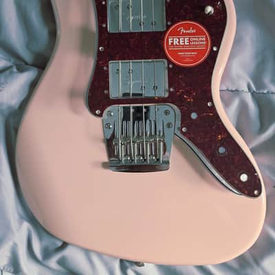 Limited Edition Squier by Fender Paranormal Rascal Bass HH (Shell Pink) image 6