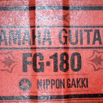 1971 Yamaha FG180 Red Label Nippon Gakki+Rocket Case image 23