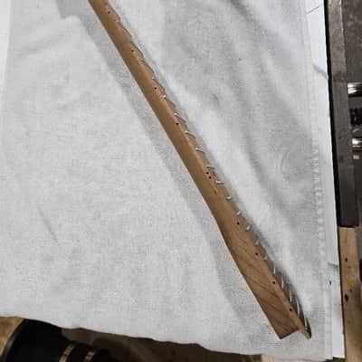 Handcrafted T Style 3A Quartersawn Roasted Maple Neck, Roasted Flame Board, Stainless Steel Frets - Oil/Resin image 3
