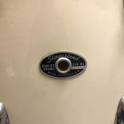 Slingerland 14x10 Tom Off White 1970s image 2