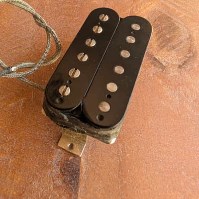 Gibson Humbucker Guitar Pickup Black 8.66K Ohms Full Braded Lead image 3