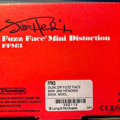 Dunlop FFM3 Jimi Hendrix Signature Fuzz Face Mini 2014 - Present Light Blue image 6
