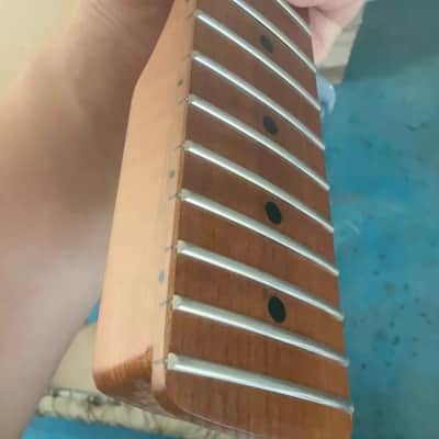 Roasted Flamed Maple St Guitar Neck, 22-Frets image 6