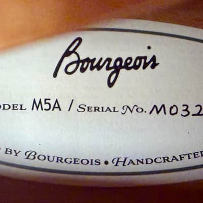Bourgeois M5A Mandolin - Natural image 15