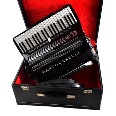 5267 - Black Guerrini Superior Piano Accordion LMMH 41 120 | Reverb