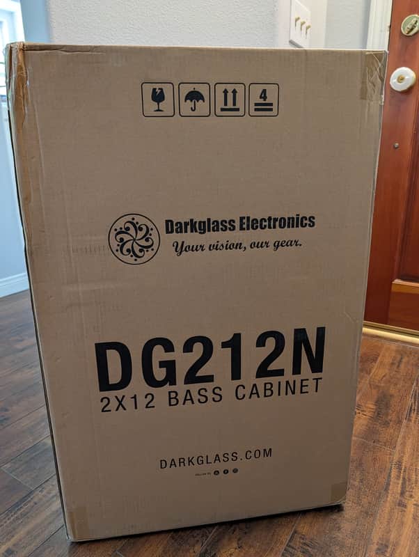 Darkglass Electronics DG212N 1000-Watt 2x12" 4 Ohm Bass Speaker Cabinet 2019 - Present - Grey image 1