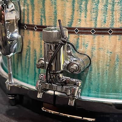 Tama TMS1465SR ECB Star Maple Snare Drum / Emerald Sea Curly Maple Burst 14"×6.5" image 4