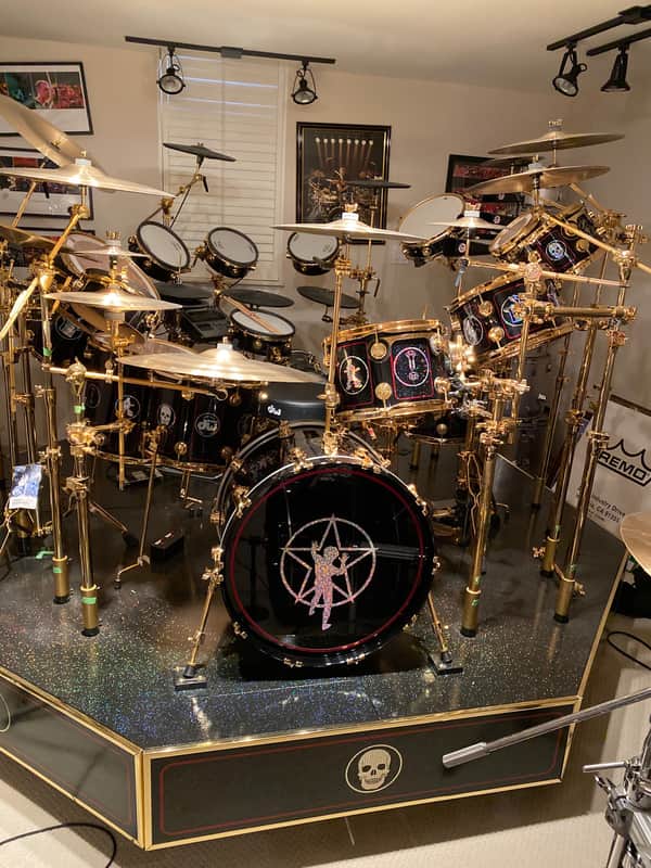 Neil Peart DW R30 replica drum kit with rotaing riser! image 1