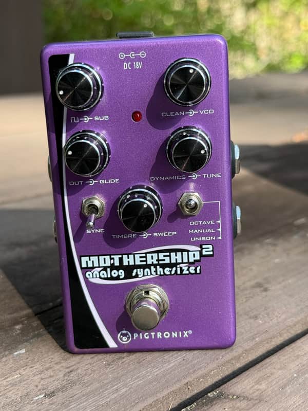 Pigtronix MS2 Mothership 2 Analog Synthesizer 2010s - Blue/Purple Graphic image 1