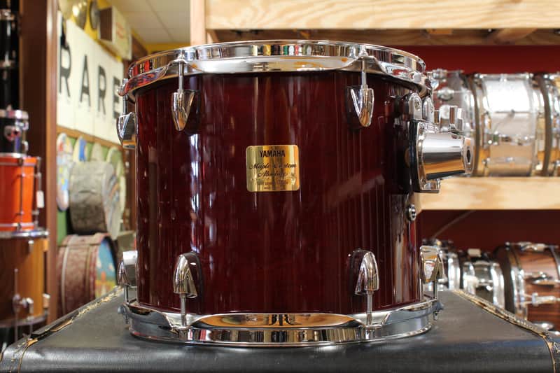 1990s Yamaha 10x12 Maple Custom Absolute Tom in Cherry Lacquer image 1