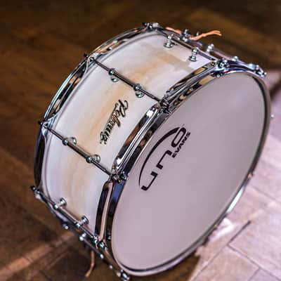 Polmuz drums Maple Model 1 - 20/10/12/16/14SD - Artist Satin White Fade image 3