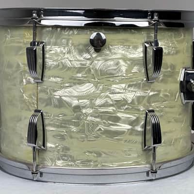Ludwig 22/13/14/16" 70's 3-ply Drum Set - White Marine Pearl image 17