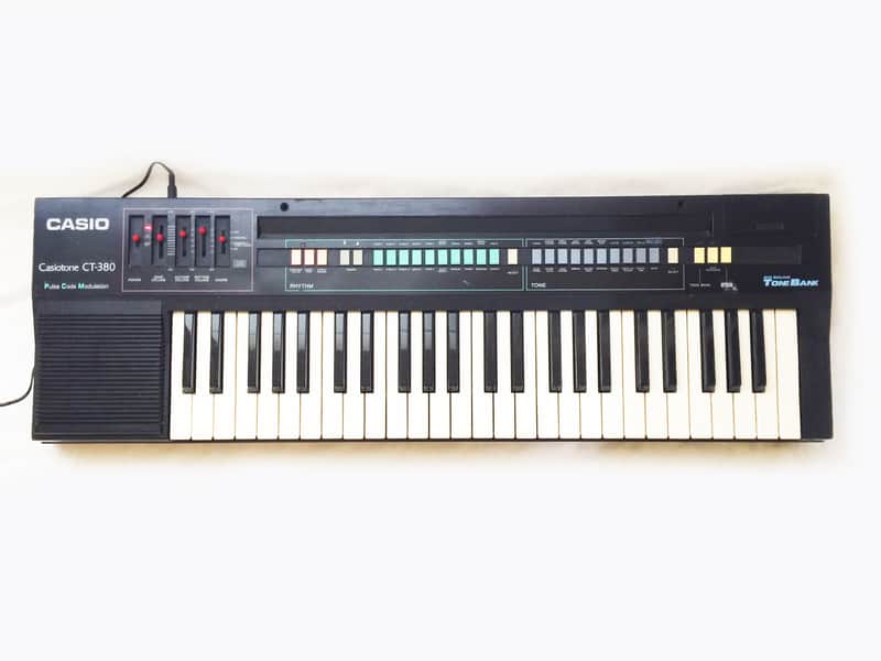 CASIO CT-380 Vintage Pulse Code Modulation Synthesizer 49-Key Keyboard. Made in JAPAN- 1983. image 1