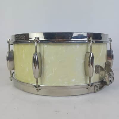 Slingerland 40s WMP 6x14"Radio King 1Ply Solid Maple Snare Drum Cloud Badge USA image 4