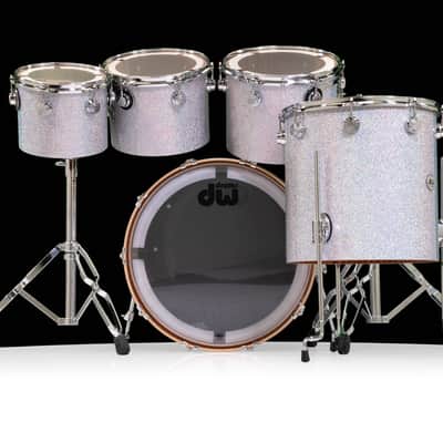 DW Collector's Series Diamond Nebula Concert Tom Kit with Chrome Hardware image 3