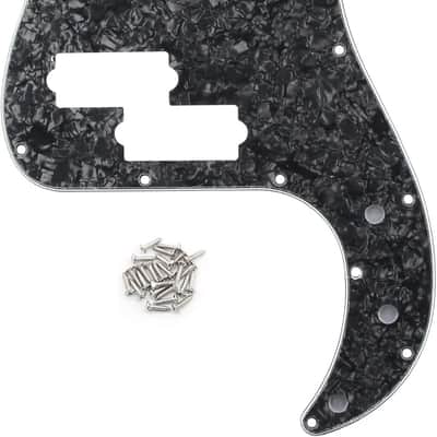 Bass Pickguard Guitar Scratch Plate Pick Guard for 4 String Standard Bass Style, 4Ply Black Pearl image 1