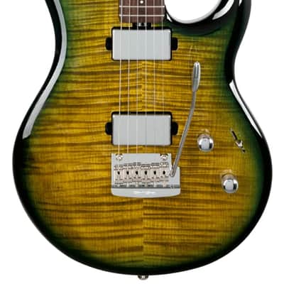 Ernie Ball Music Man Luke 4 HH Gator Burst Flame with Mono Case image 1