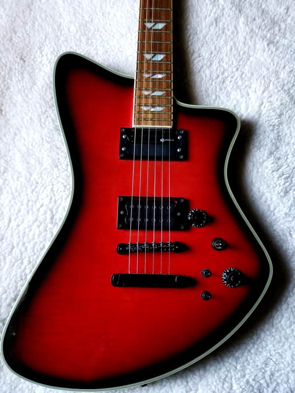 Fernandes Vertigo Elite in Red Burst w/ Sustainer Hard Case | Reverb