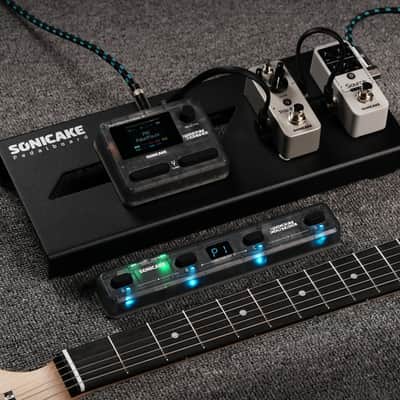 SONICAKE Pocket Control - MIDI Foot Controller, Wired/Wireless MIDI Transmission, USB Host, 4 Buttons BT Rechargeable Page Turner Pedal for Musician/Live Performance/Studio (Transparent Black) image 6