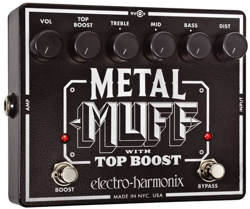 Electro-Harmonix Metal Muff with Top Boost Distortion Guitar Effect Pedal image 1