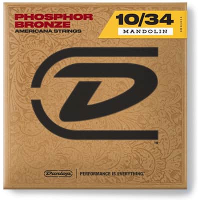 Dunlop DMP10 Phosphor Bronze Mandolin Strings 10-34 8 String image 2