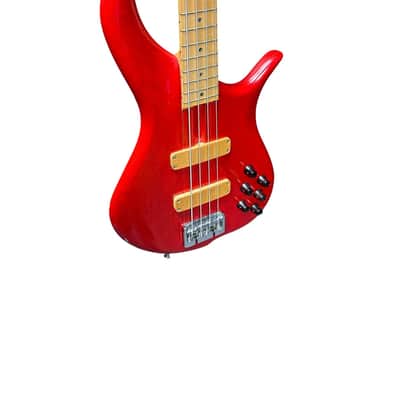 F BASS BN4 Trans Red, Maple Fingerboard, Very Good w/Cosmetic Flaws image 4