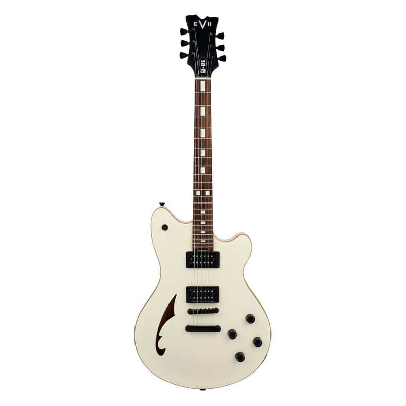 EVH SA-126 Standard 6-String Right-Handed Electric Guitar with Nyatoh Body, Maple Neck, And Rosewood Fingerboard (Satin Vintage White) image 1