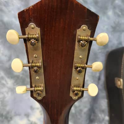 Vintage RARE 1970 Harmony H159 Dreadnought Birch Natural Neck Reset New Strings Pro Setup Original Soft Shell Case image 13