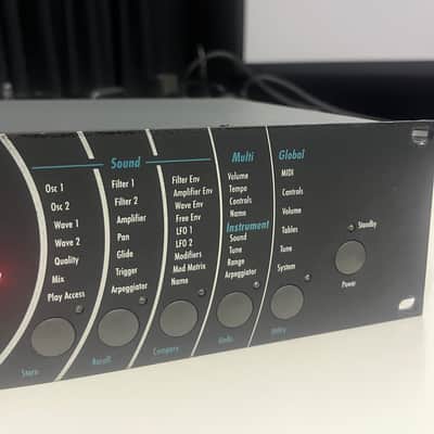 Waldorf Microwave II Rackmount Wavetable Synthesizer 1997 Black image 2