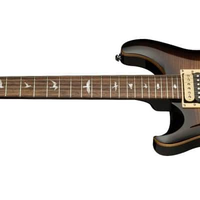 PRS SE Custom 24 Left-handed Electric Guitar - Black Gold Sunburst image 2