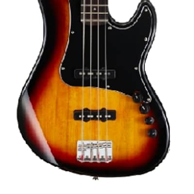 Cort GB34JJ3TS Poplar Body Hard Maple Neck 4-String Electric Bass Guitar w/Active 2 Band Electronics image 2