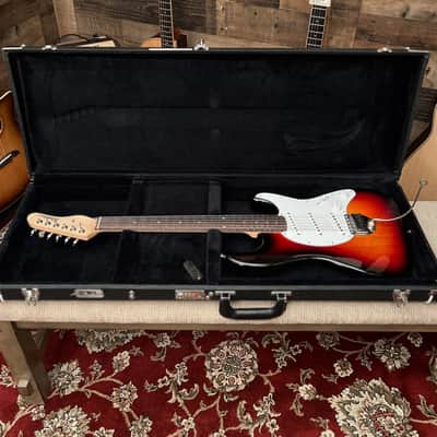 Robin Tonemonger Standard Trem 2007 w/ Hard Case - Rio Grande Pickups, Ash Body, Stainless Steel Frets, 3-Tone Sunset, Made in USA image 9