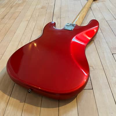 1972 Fender Precision Bass with Rosewood Fretboard Candy Apple Red image 5