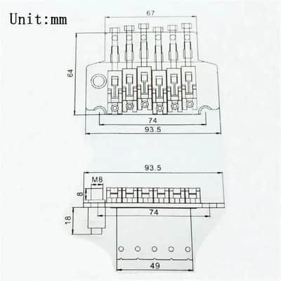 Floyd Rose Floyd Rose II Bridge Tremolo System in Black image 5