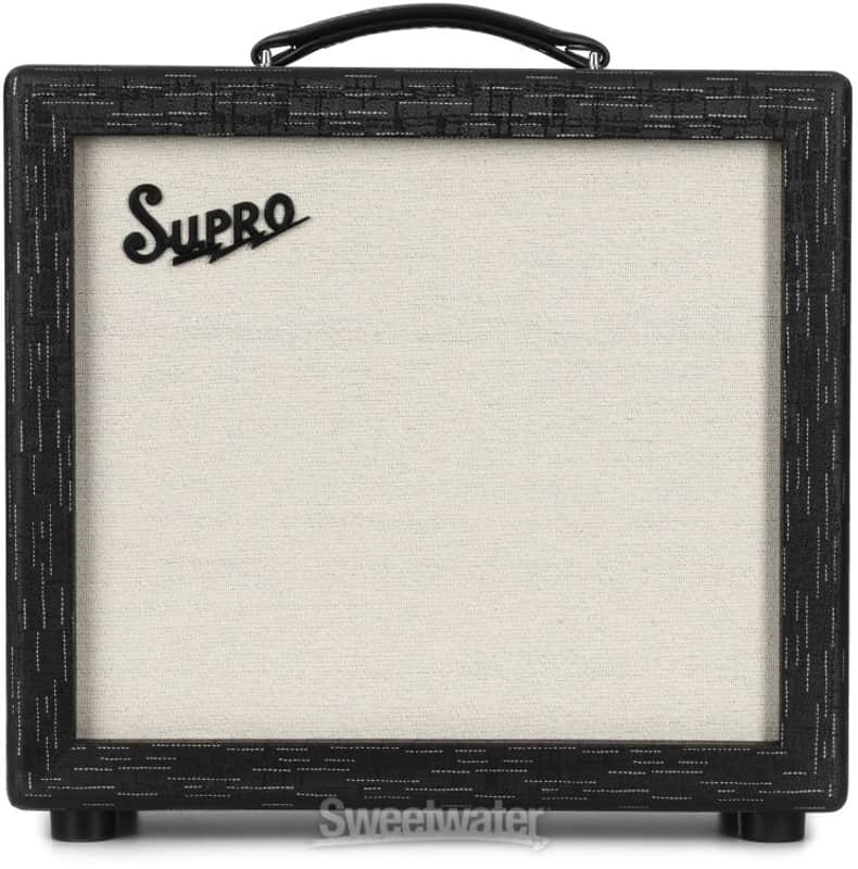 Supro 1614RT Amulet 1 x 12-inch 15-watt Tube Combo Amp - Black Scandia (Amulet12Cd2) image 1