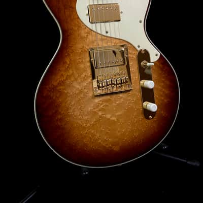 Holzknecht Guitars Harlan, Birdseye Maple Top, Boutique, Custom Shop Chambered Double Cut, Benedetto image 4