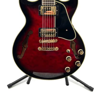 Ibanez AM93-TRS Artcore 2012 - 2013 - Transparent Red Sunburst with Ibanez Hard Case image 1