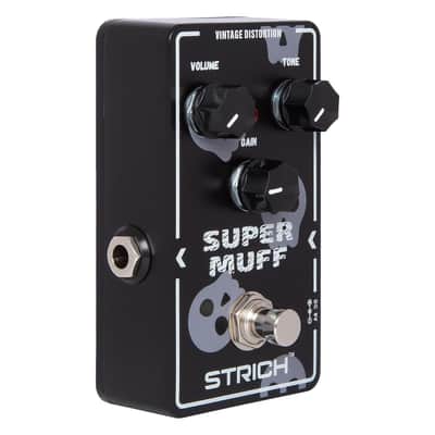 STRICH Distortion Guitar Pedal, Morpher Distortion, Super Muff Analog, Tight, Classic Crunch 80s Metal, True Bypass for Electric Guitar, White and Black image 1
