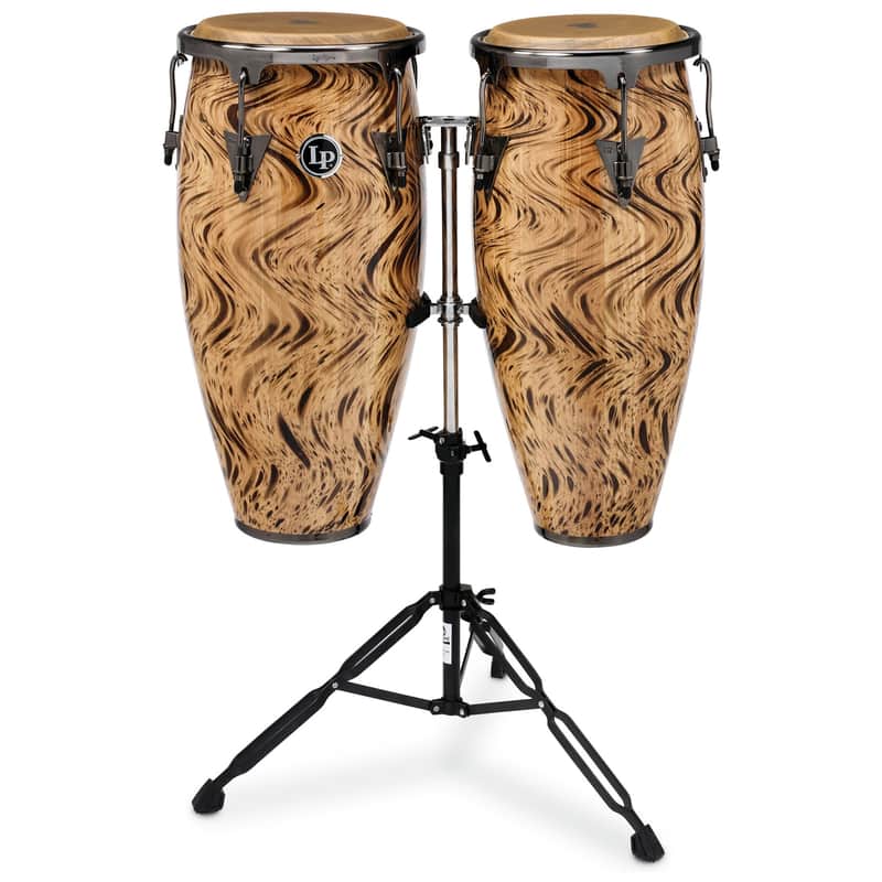 Latin Percussion LPA646-HC Aspire Havana Cafe Series 10/11" Conga Set with Stand image 1