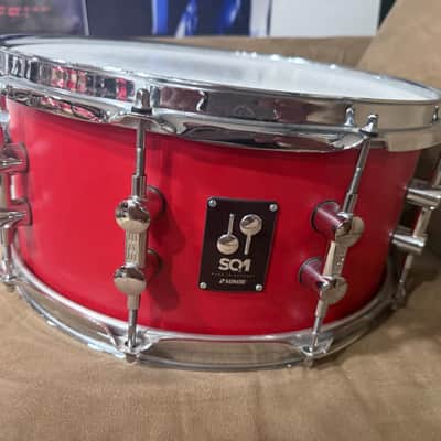 Sonor SQ1 14x6.5 Birch Snare Drum - Hot Rod Red image 4