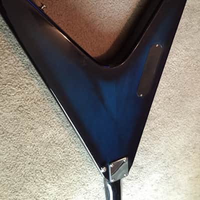 Mahar Flying v 2000s Blue Sunburst image 8