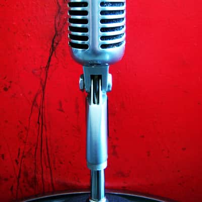 Vintage 1960's Shure 55S Unidyne dynamic cardioid microphone Multi Z w cable Elvis 55 55SW 556S image 10