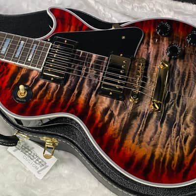 NEW! Gibson Dealer Select Custom Shop Les Paul Custom Monster Quilt - Pearl Black Burst - Authorized Dealer - WOW! 10lbs - G07377 image 8